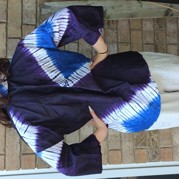 Hand Made Tye Dye Jacket/Blouse - Picture 2 of 5